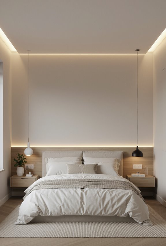 ceiling edge hidden led lighting