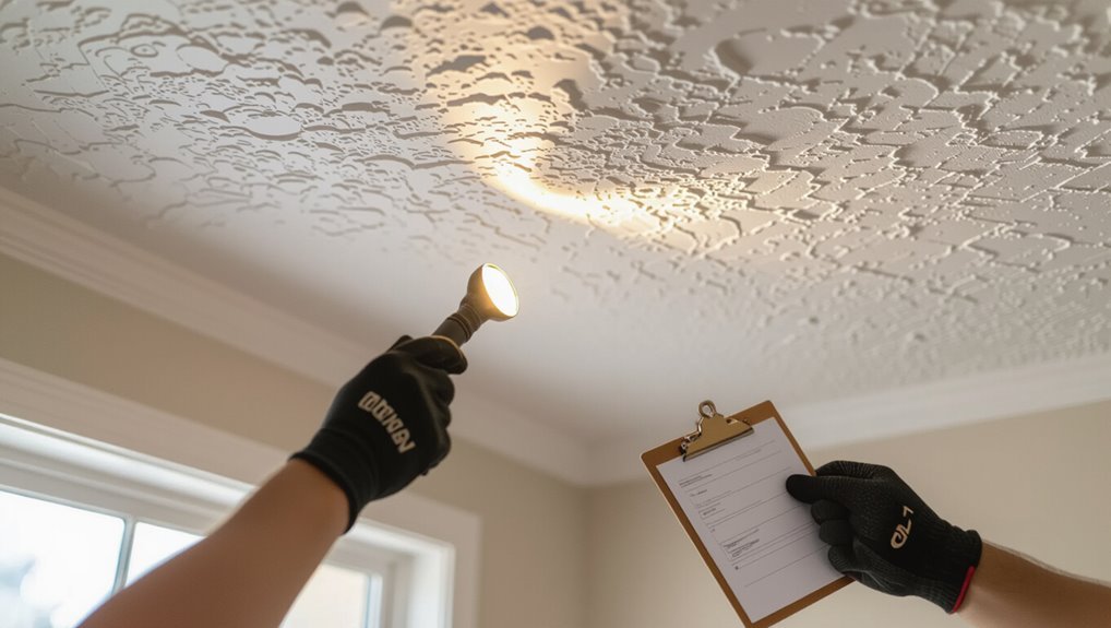 ceiling inspection and documentation