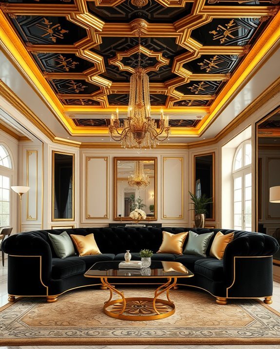 ceiling murals and beams