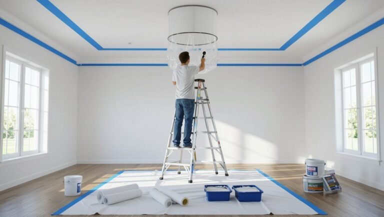 ceiling paint job preparation
