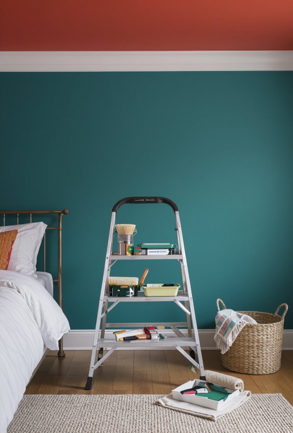 ceiling painted bold dramatic accent