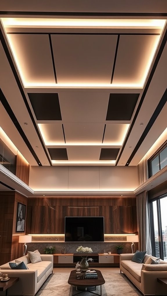 ceilings with integrated storage