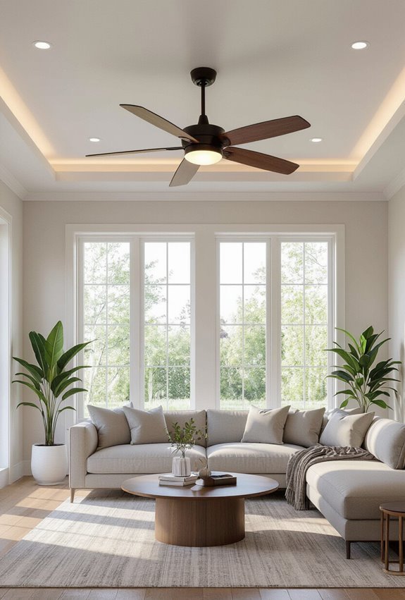 centered fan for balanced airflow