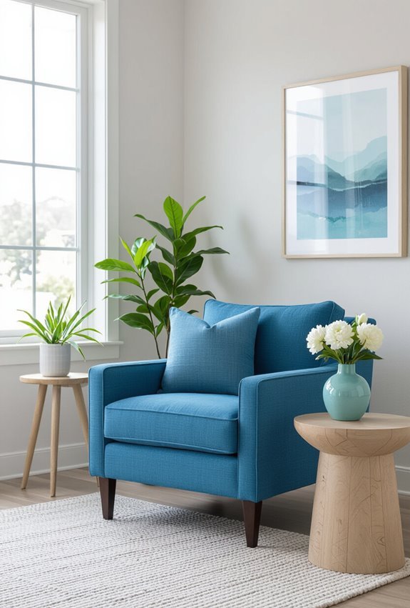 cerulean blue accent accessories