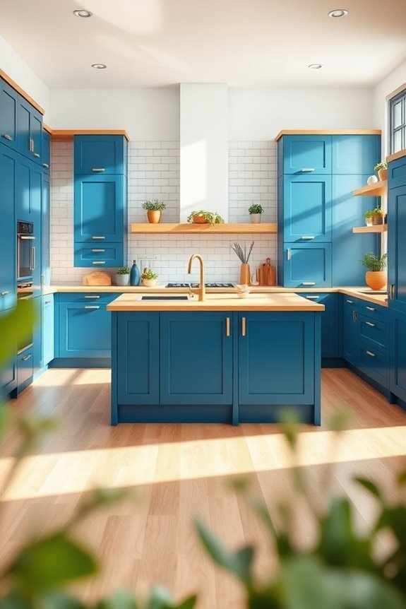 cerulean blue oak warmth