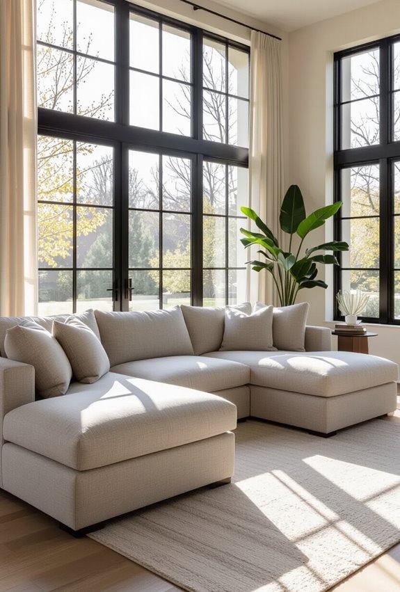 chaise lounge enhances l shaped
