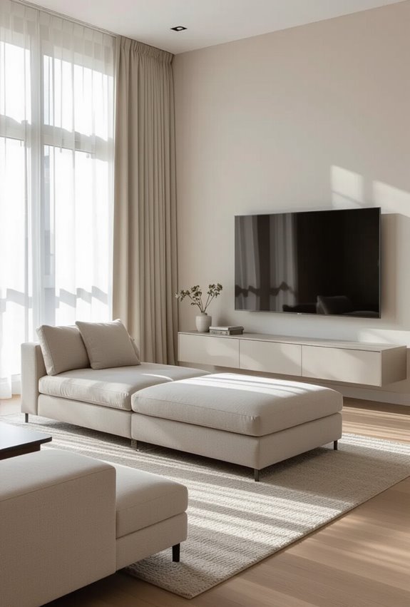 chaise sofa faces tv