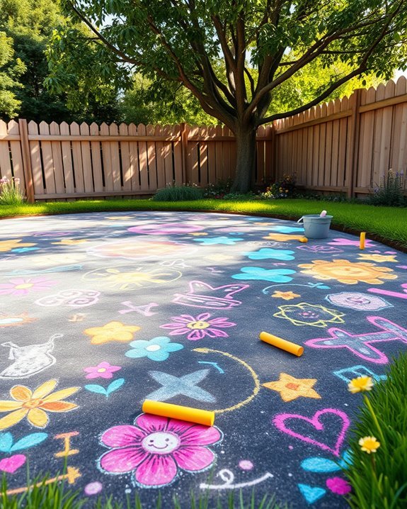 chalk art creative expression