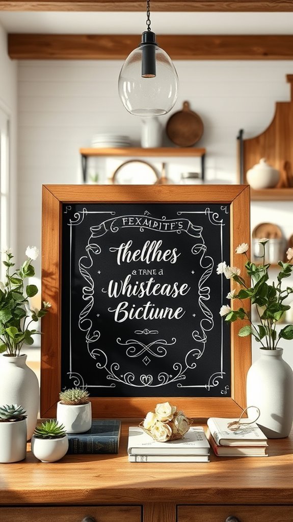 chalkboard art for decor
