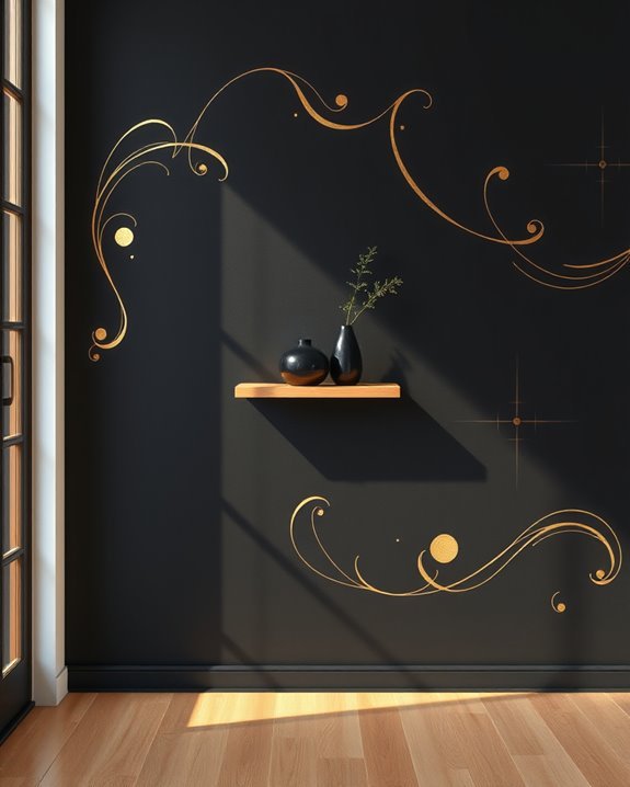 chalkboard elegance with gold