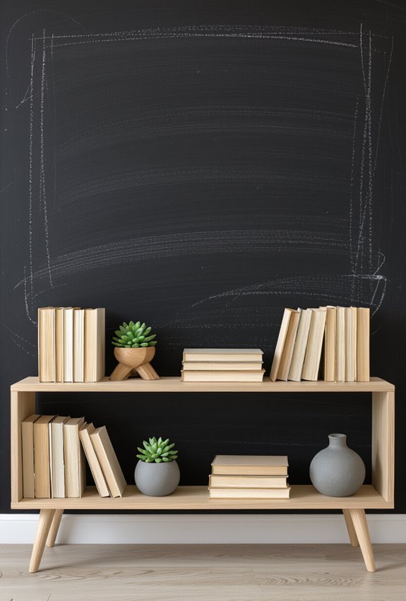 chalkboard magnetic personalized book display