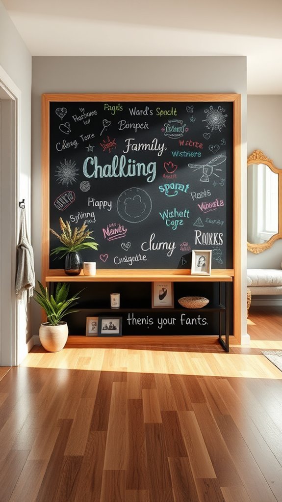 chalkboard wall for creativity