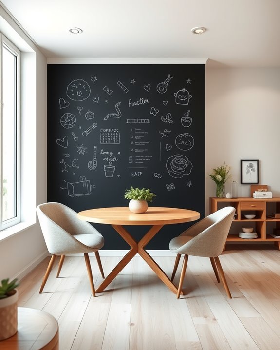 chalkboard wall for creativity