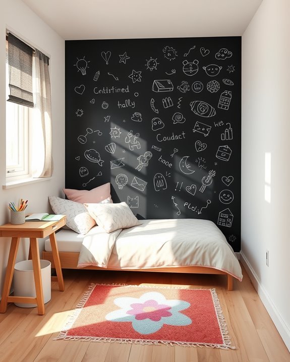 chalkboard wall for creativity