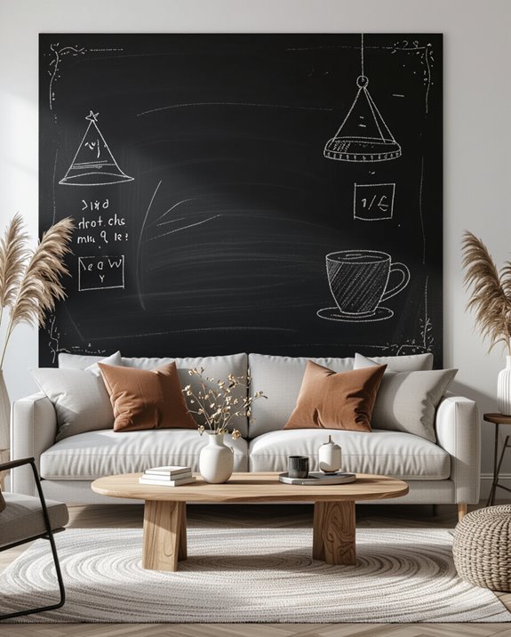 chalkboard wall for creativity