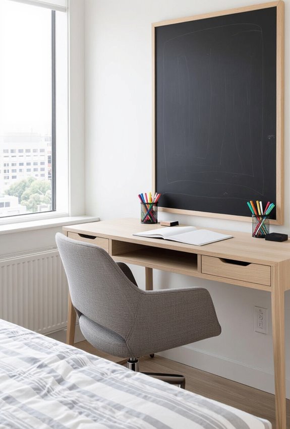 chalkboard whiteboard magnetic organizer