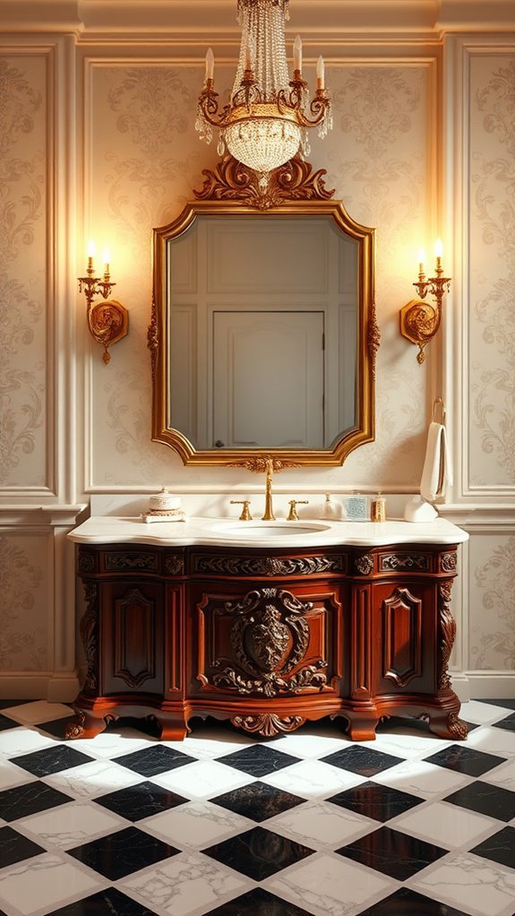 chandelier and candlelight elegance