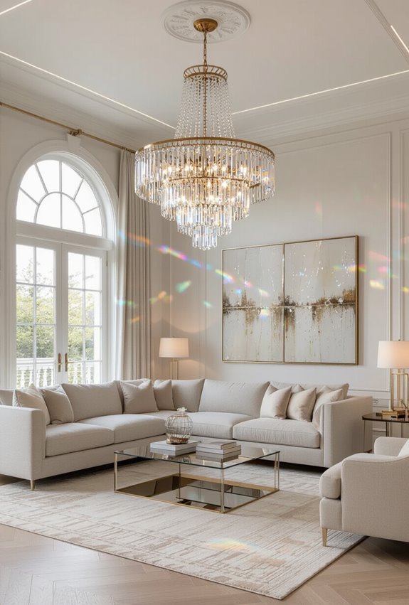 chandelier placement size maintenance