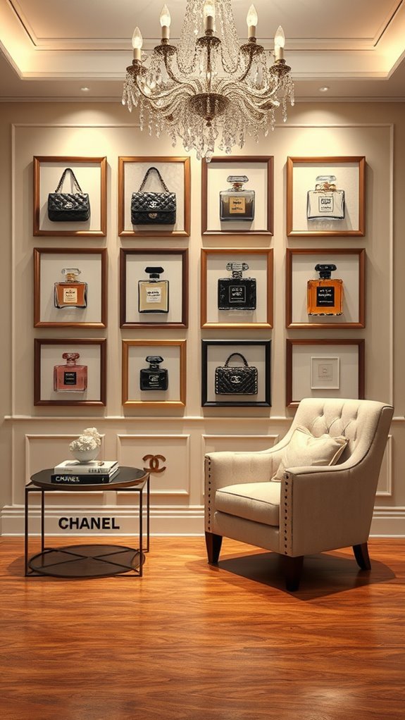 chanel accessories as decor