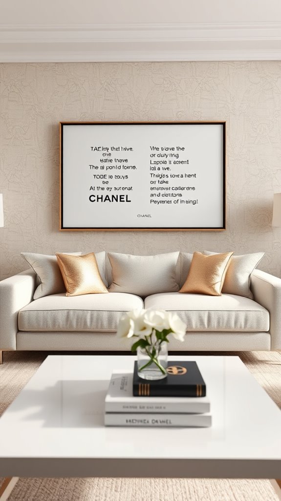 chanel elegance through typography