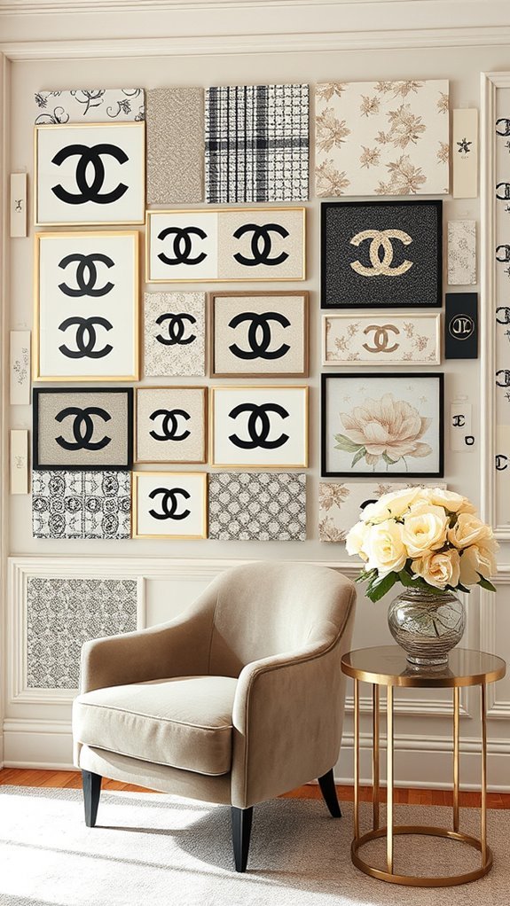 chanel fabric decor ideas