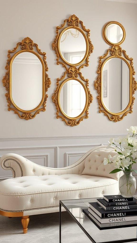 chanel inspired mirror placements