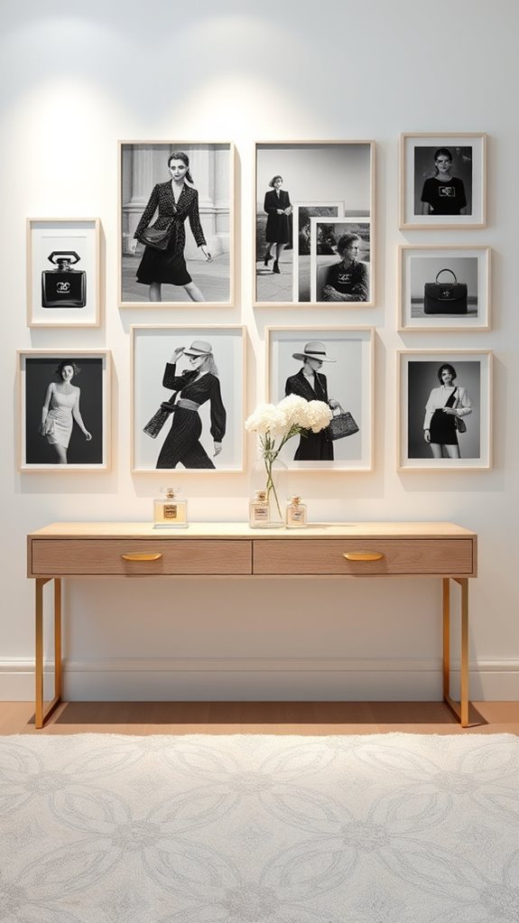 chanel inspired personal photo collage