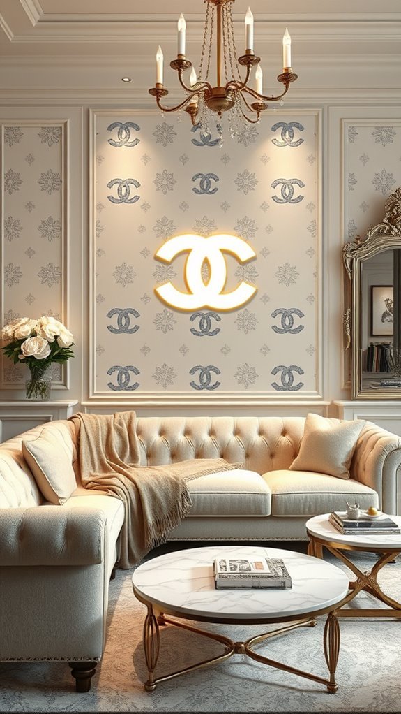 chanel inspired stencil decor techniques