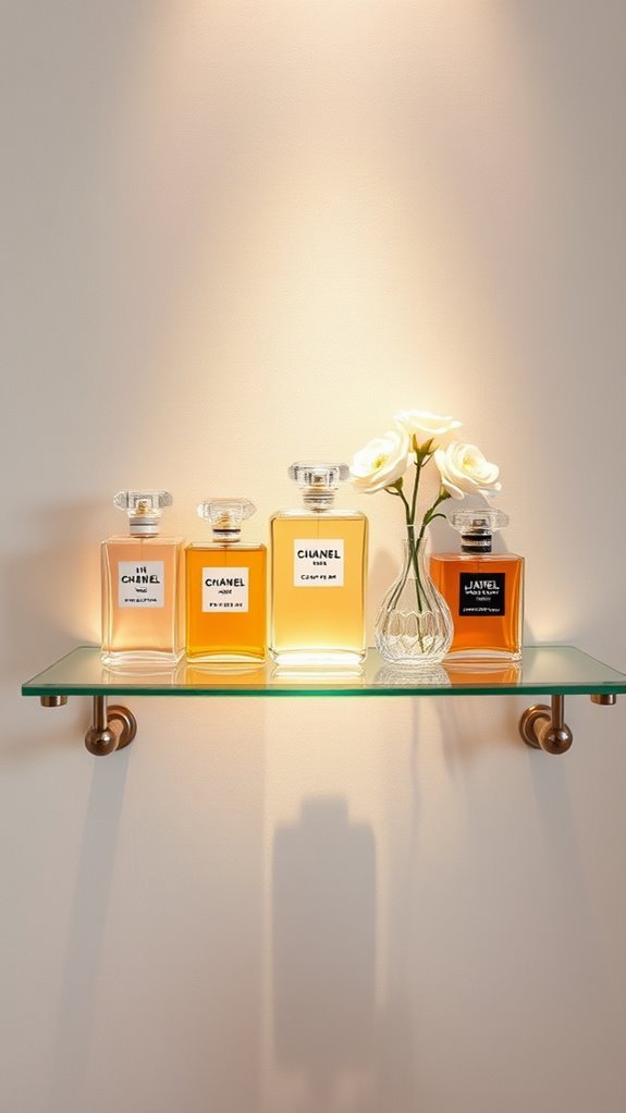 chanel perfume display tips