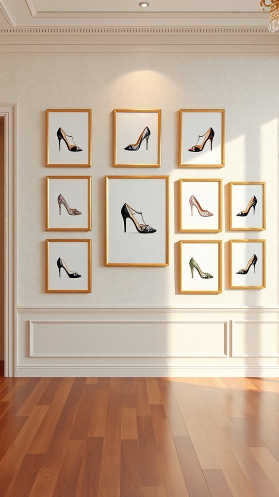 chanel shoe illustrations decor