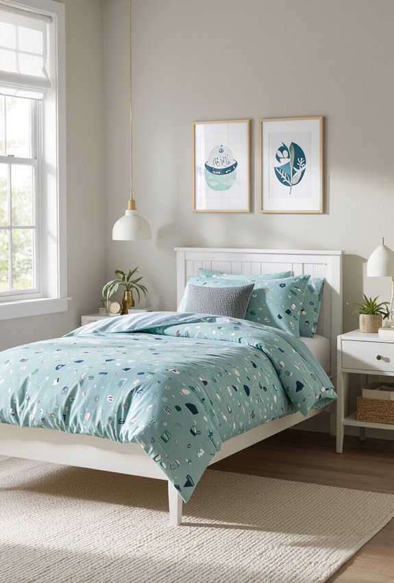 character themed bedding unifies room