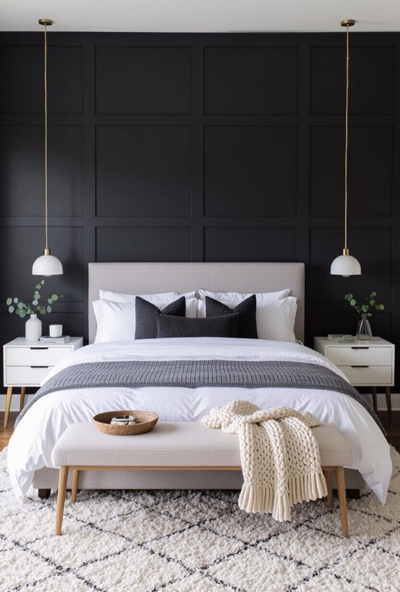 charcoal accent crisp trim