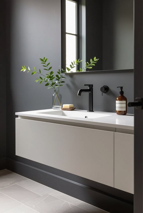 charcoal gray textured modernity