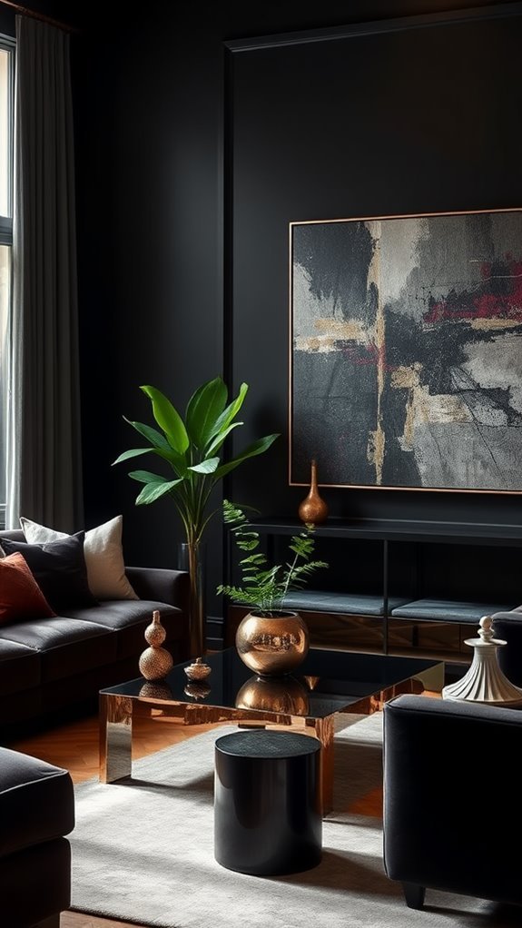 charcoal gray with shimmer