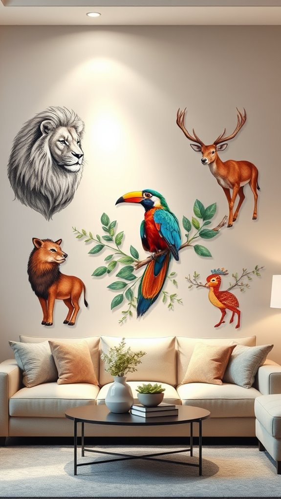 charming animal wall decor