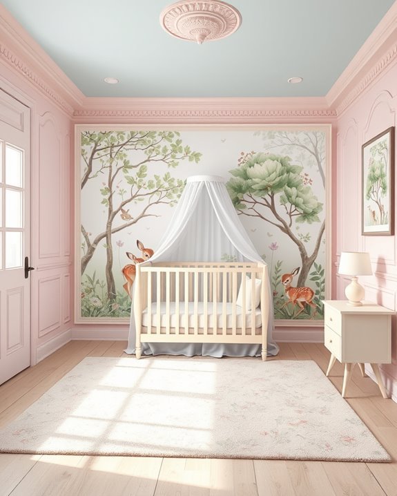 charming baby girl murals