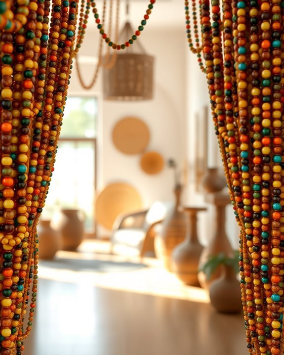 charming beaded curtain entrances
