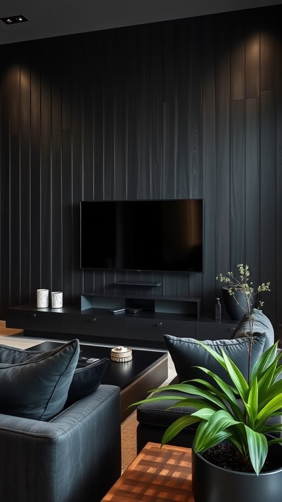 charming black shiplap design