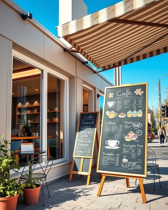 charming chalkboard menu displays