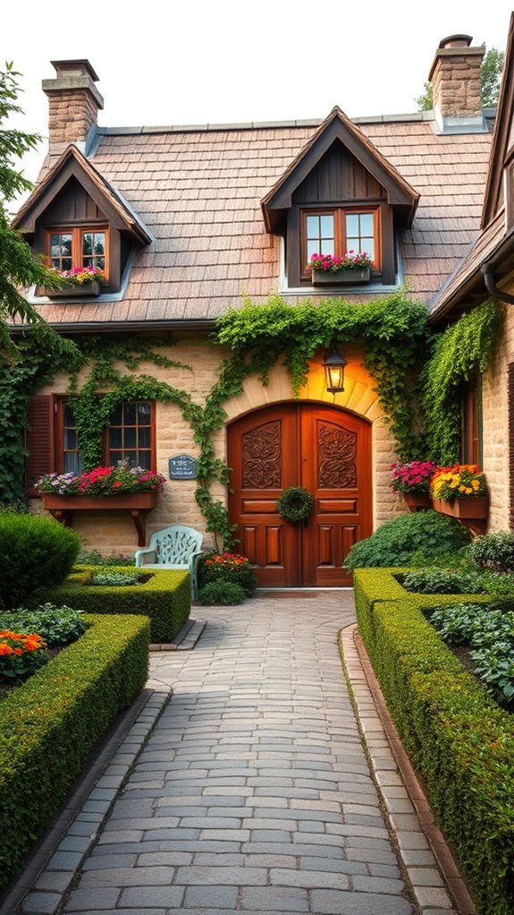charming cozy cottage exterior