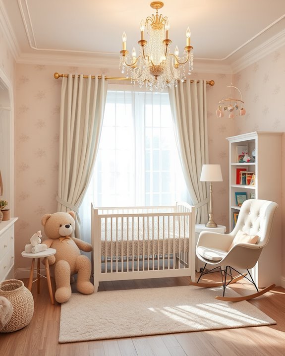charming elegant nursery lighting
