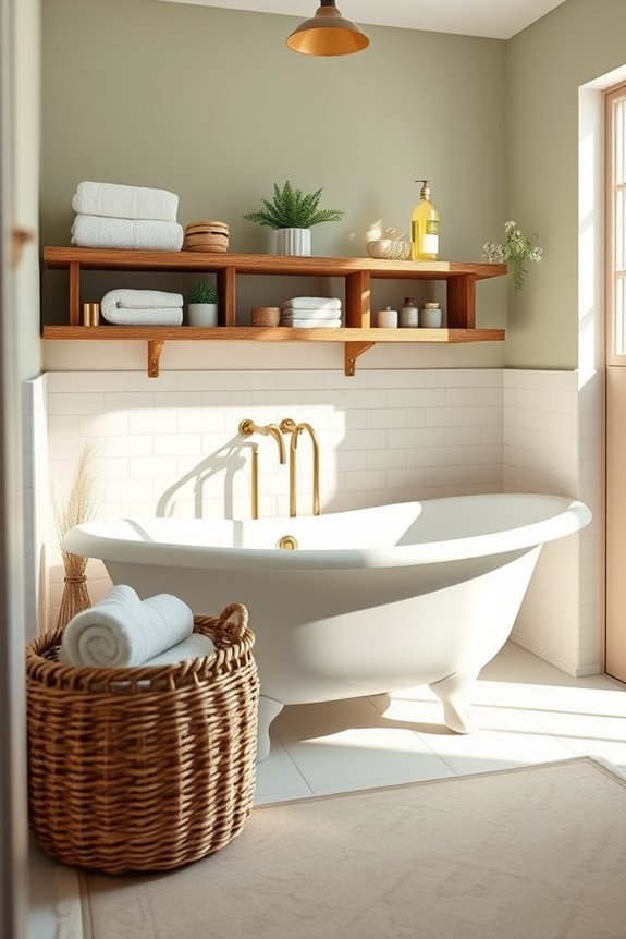 charming functional built in shelves