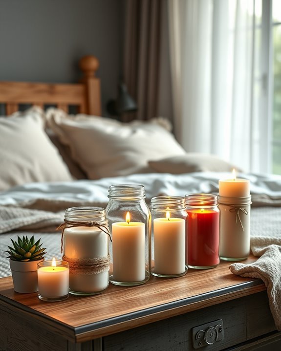charming mason jar candles