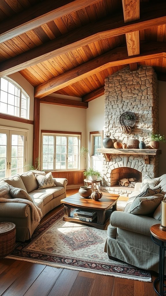 charming natural timber details