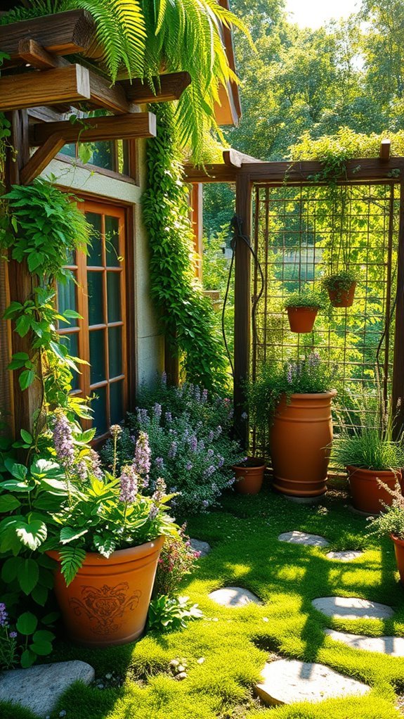 charming rustic garden retreat