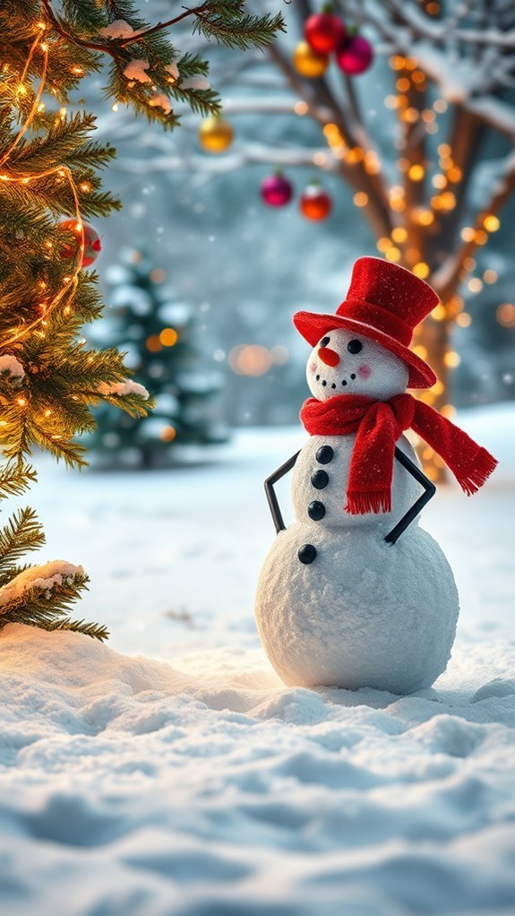 charming snowman family decorations