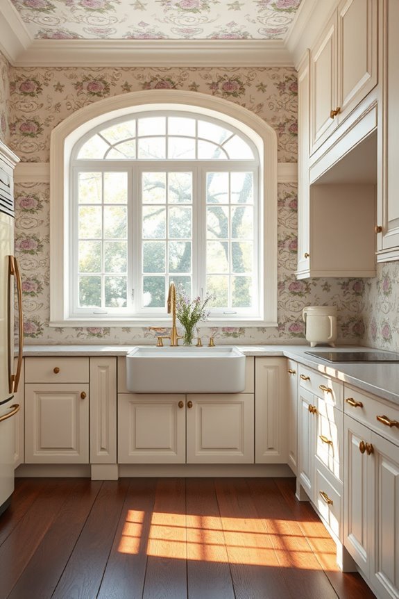 charming vintage floral wallpaper