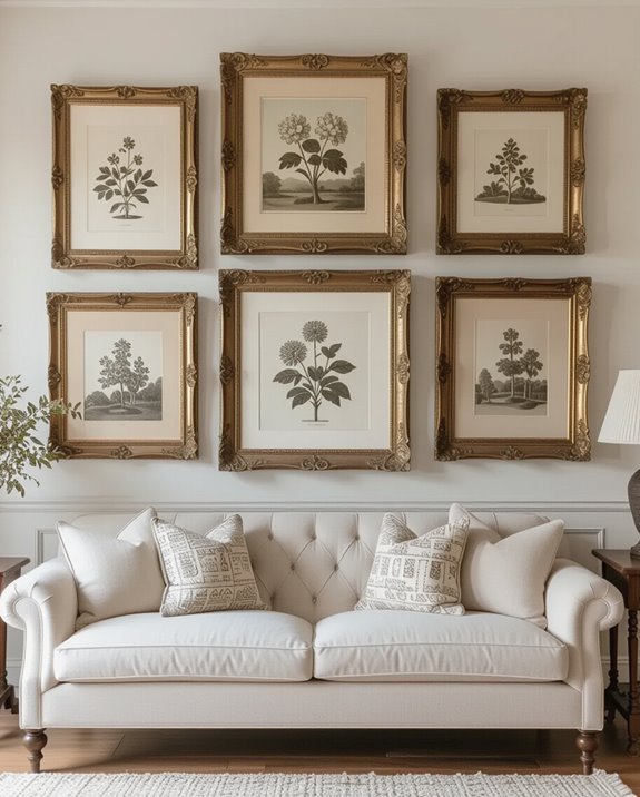 charming vintage frame display