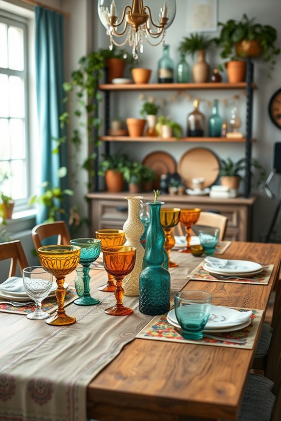 charming vintage glass displays