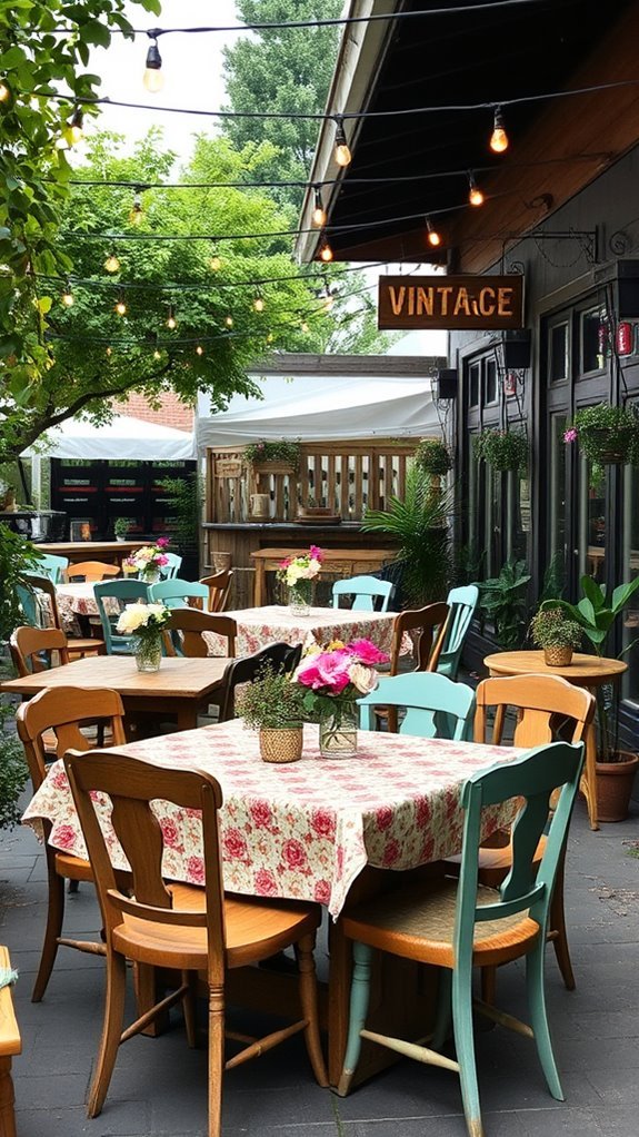 charming vintage outdoor dining